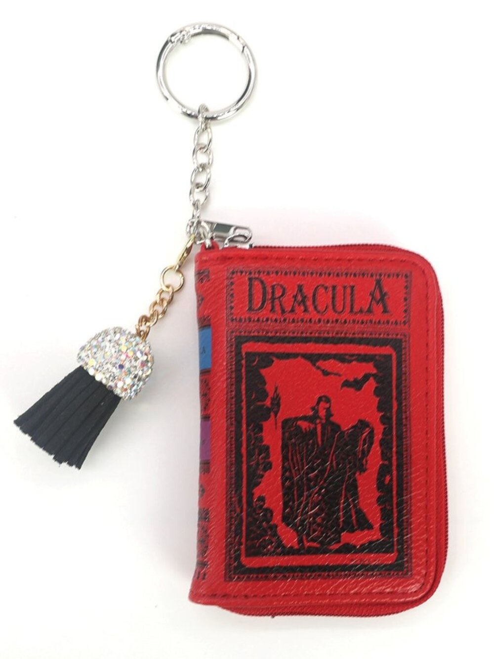 Dracula Book Bag Charm - Card Wallet - Coin Purse